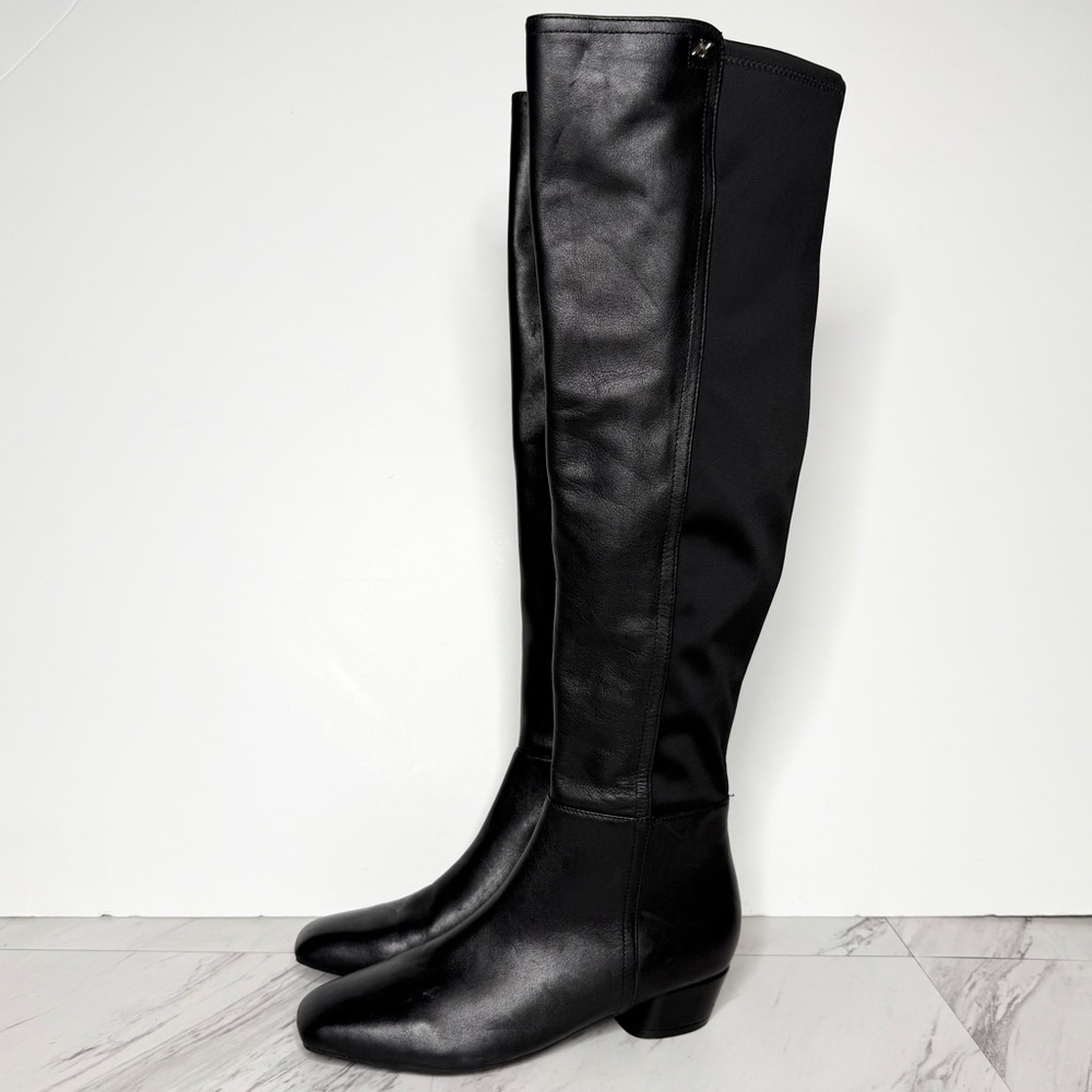 Naturalizer Reese Black Leather Over the Knee Boot 7M